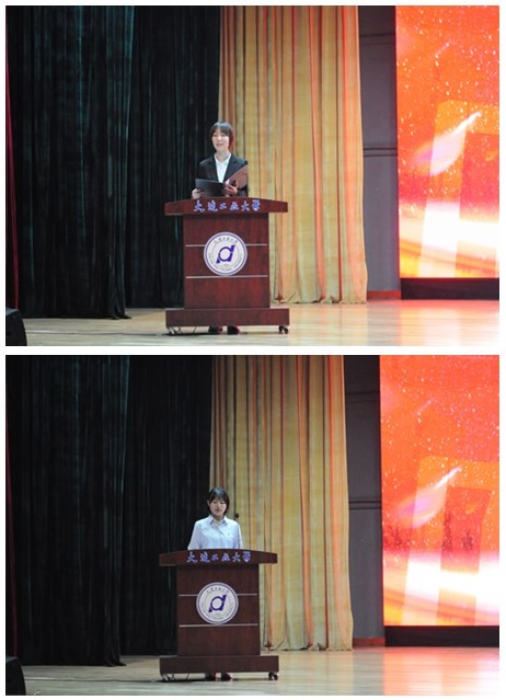 院长曹福存在典礼上发表讲话,他代表学院对新同学的到来表示欢迎,并